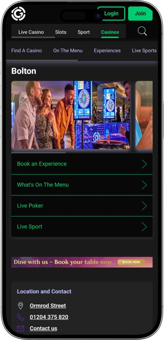 Grosvenor Casino Bolton App